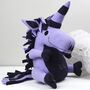 Large Unicorn Soft Toy Handmade And Personalised, thumbnail 1 of 5