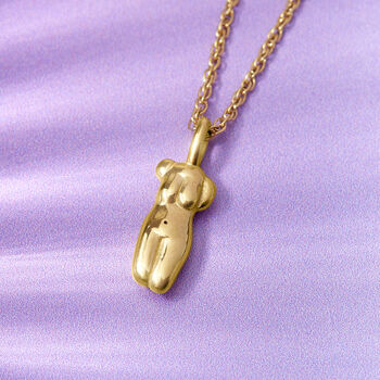 Gold Plated Bust Necklace, 2 of 7