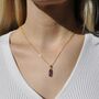 Dainty Crystal Point Necklace, thumbnail 5 of 9