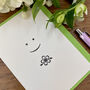 'Smile Posy' Letterpress Card, thumbnail 1 of 3