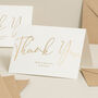 Gold Foil Thank You Card Personalised, thumbnail 1 of 2