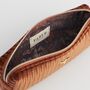 Rust Corduroy Velvet Pencil Case, thumbnail 4 of 5