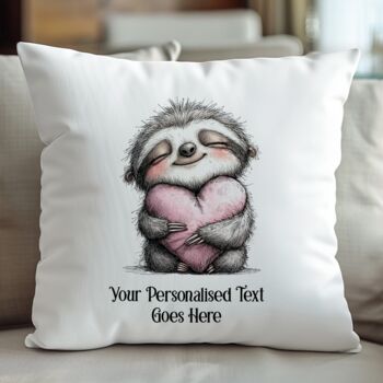 Personalised Whimsical Valentine Anniversary Love Cushion, 9 of 12