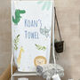 Personalised Jungle Animals Kid's Towel, thumbnail 1 of 2