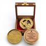 Eternal Direction Brass And Copper Colour Anniversary Sundial Compass, thumbnail 2 of 12