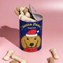 Personalised Christmas Dog Treats Tin Gift For Dogs, thumbnail 1 of 3