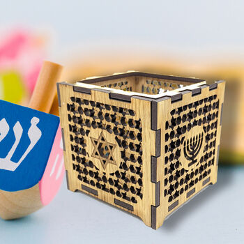 Hanukkah Chanukah Lantern With Gift, 7 of 10