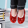 Sparkle Sequin Slippers, thumbnail 1 of 4