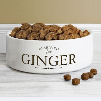 Personalised 'Reserved For' Dog Or Cat Pet Bowl, 3 of 5