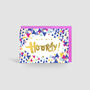 'Hip Hip Hooray!' Gold Foil Confetti Card, thumbnail 1 of 2