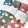 Personalised Cosy Socks, Warm Socks, Walking Socks, thumbnail 1 of 8