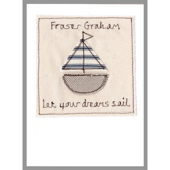 Personalised Sailing Boat Father's Day Card, 9 of 12