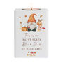 Personalised Autumn Gonk Tealight Holder, thumbnail 4 of 4