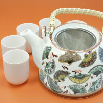 Herbal Teapot And Tea Cup Gift Set For Tea Drinkers, 8 of 12