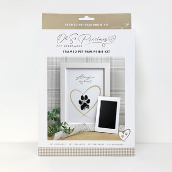 Framed Pet Paw Print Keepsake With Ink Kit, 3 of 5