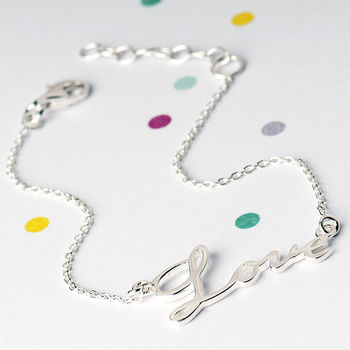 Love Sterling Silver Bracelet, 2 of 11