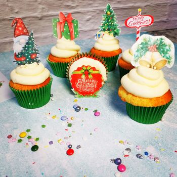 Christmas Cupcake Baking Kit Gift For Crafty Bakers, 5 of 5