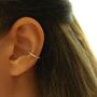 Ear Cuff No Piercing Sterling Silver And Gold Vermeil, thumbnail 2 of 8