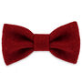 Poppy Red Harris Tweed Dog Bow Tie, thumbnail 1 of 4