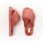 Luxury Plush Memory Foam Open Toe Crossover Slippers, thumbnail 6 of 8