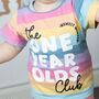Birthday Club 1st Birthday Rainbow T Shirt, thumbnail 5 of 6