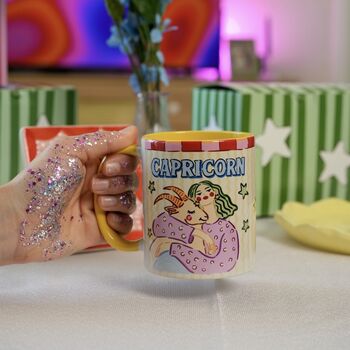 Capricorn Zodiac Mug | Astrology Birthday Gift | Ceramic Coffee Mug, 3 of 6