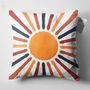 Multicoloured Sunburst Geometric Lumbar Cushion Cover, thumbnail 8 of 12