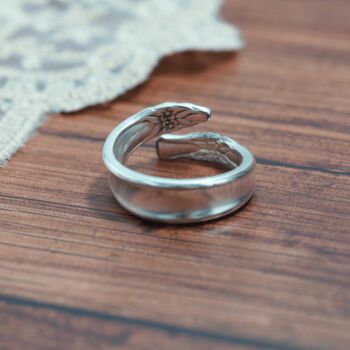 Garland Vintage Spoon Wrap Ring, 2 of 5