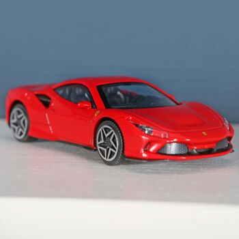 Red Die Cast Ferrari Toy Car In Personalised Bag, 3 of 3