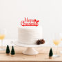 Merry Christmas Seasonal Party Cake Topper, thumbnail 1 of 2