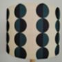 Blue Circles Lampshade Handmade Striking Blue Geometric Lampshade Table Floor Or Ceiling Pendant, thumbnail 5 of 8