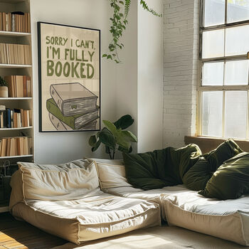 I'm Fully Booked Funny Book Print, 8 of 12