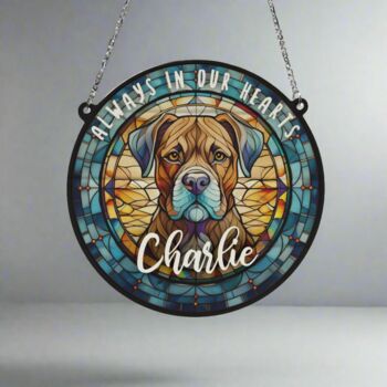 Boxer Brindle Memorial Suncatcher, 4 of 6