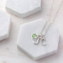 Personalised Eid Birthstone And Initial Necklace, thumbnail 2 of 9