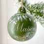 Personalised Ceramic Handwritten Name Bauble, thumbnail 4 of 8