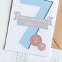 Personalised 7th Copper Wedding Anniversary Card, thumbnail 1 of 2