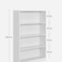 Bookcase Adjustable Shelves Modern Style Storage Unit, thumbnail 10 of 12