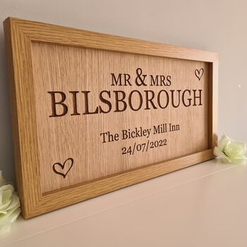 Personalised Wedding Top Table Sign, 3 of 6