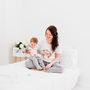 Personalised Floral Mummy And Me Matching Pyjamas, thumbnail 6 of 7
