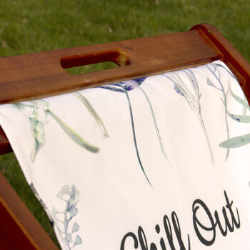 Personalised Tropical Beach Deckchair For Men, 2 of 9