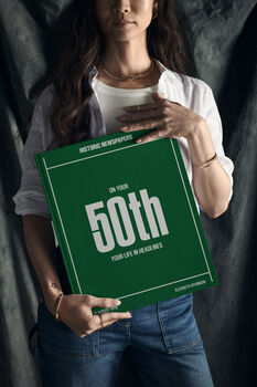 Personalised 50th Birthday Milestone Newspaper Book, 11 of 12