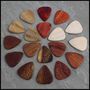 18 Acoustic Guitar Picks In A Leather Christmas Wallet, thumbnail 4 of 11