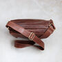 Brown Leather Crossbody Dumpling Bag, thumbnail 4 of 6