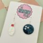 Skittle And Bowling Ball Glitter Earrings, thumbnail 3 of 3
