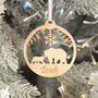 Glitter Polar Bear 3D Christmas Tree Decoration Bauble, thumbnail 2 of 6