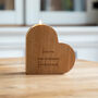 Personalised Heart Candle Holder Thank You Bridesmaid Gift, thumbnail 5 of 6