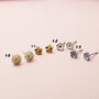 Personalised Our Story Stud Earrings With Dates, thumbnail 7 of 9