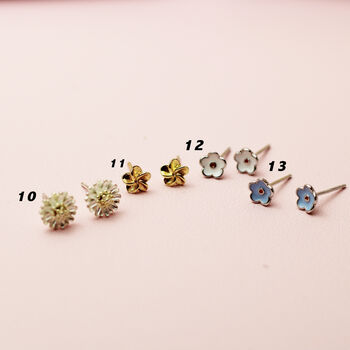 Personalised Our Story Stud Earrings With Dates, 7 of 9