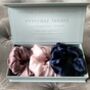 Anti Breakage Large Silk Scrunchies Gift Set For Her, thumbnail 3 of 7
