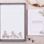 A5 Letter Writing Paper And Envelopes, Blue Mice Design, thumbnail 4 of 7
